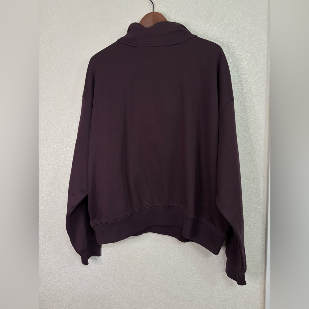 Fabletics Deep Plum Half-Zip Pullover Sweatshirt … - image 6